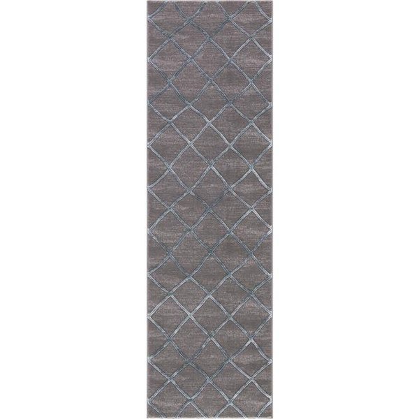 Concord Global Trading Concord Global 29762 2 ft. 3 in. x 7 ft. 3 in. Thema Teo - Teal; Gray 29762